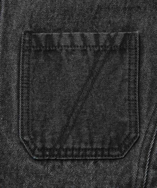 coen（コーエン）の「デニムファインジャケット（デニムジャケット・レディース・ブラック/コバルトブルー/ネイビー・L/M）」の5枚目の写真