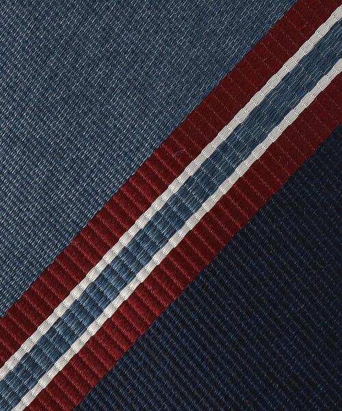 green label relaxing(グリーンレーベルリラクシング)の「GLR ヴィンテージ レップ 8.0cm ストライプ1 ネクタイ(ネクタイ・メンズ・ベージュ/ネイビー/オレンジ/ワインレッド・FREE)」の5枚目の写真