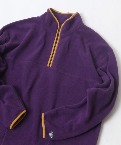 DISCUS（ディスカス）の「DISCUS/ディスカス オーバーサイズ スナップ釦 ハーフジップ フリーススウェット レディース メンズ トレーナー（スウェット・レディース・ブラック/パープル/サックスブルー/グリーン/アイボリー/オートミール/ベージュ系その他2/グリーン系その他2/ベージュ系その他/グリーン系その他・M/L/XL）」の10枚目の写真