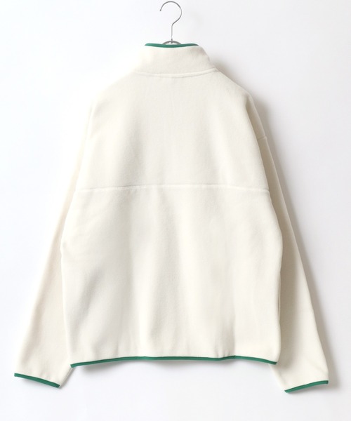 DISCUS（ディスカス）の「DISCUS/ディスカス オーバーサイズ スナップ釦 ハーフジップ フリーススウェット レディース メンズ トレーナー（スウェット・レディース・ブラック/パープル/サックスブルー/グリーン/アイボリー/オートミール/ベージュ系その他2/グリーン系その他2/ベージュ系その他/グリーン系その他・M/L/XL）」の12枚目の写真