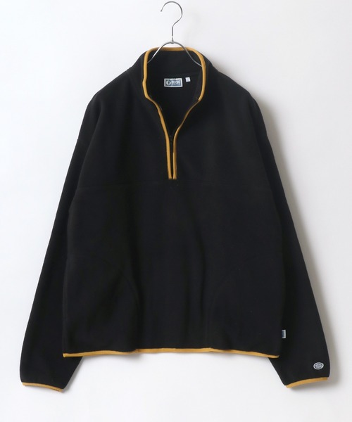 DISCUS（ディスカス）の「DISCUS/ディスカス オーバーサイズ スナップ釦 ハーフジップ フリーススウェット レディース メンズ トレーナー（スウェット・レディース・ブラック/パープル/サックスブルー/グリーン/アイボリー/オートミール/ベージュ系その他2/グリーン系その他2/ベージュ系その他/グリーン系その他・M/L/XL）」の16枚目の写真