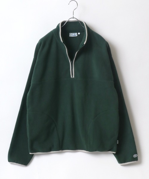DISCUS（ディスカス）の「DISCUS/ディスカス オーバーサイズ スナップ釦 ハーフジップ フリーススウェット レディース メンズ トレーナー（スウェット・レディース・ブラック/パープル/サックスブルー/グリーン/アイボリー/オートミール/ベージュ系その他2/グリーン系その他2/ベージュ系その他/グリーン系その他・M/L/XL）」の17枚目の写真