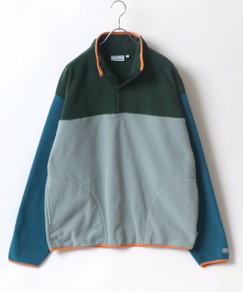 DISCUS（ディスカス）の「DISCUS/ディスカス オーバーサイズ スナップ釦 ハーフジップ フリーススウェット レディース メンズ トレーナー（スウェット・レディース・ブラック/パープル/サックスブルー/グリーン/アイボリー/オートミール/ベージュ系その他2/グリーン系その他2/ベージュ系その他/グリーン系その他・M/L/XL）」の20枚目の写真