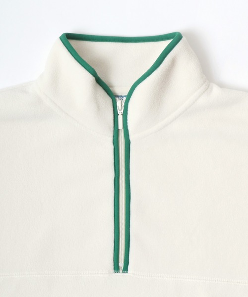 DISCUS（ディスカス）の「DISCUS/ディスカス オーバーサイズ スナップ釦 ハーフジップ フリーススウェット レディース メンズ トレーナー（スウェット・レディース・ブラック/パープル/サックスブルー/グリーン/アイボリー/オートミール/ベージュ系その他2/グリーン系その他2/ベージュ系その他/グリーン系その他・M/L/XL）」の21枚目の写真