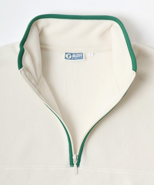 DISCUS（ディスカス）の「DISCUS/ディスカス オーバーサイズ スナップ釦 ハーフジップ フリーススウェット レディース メンズ トレーナー（スウェット・レディース・ブラック/パープル/サックスブルー/グリーン/アイボリー/オートミール/ベージュ系その他2/グリーン系その他2/ベージュ系その他/グリーン系その他・M/L/XL）」の22枚目の写真