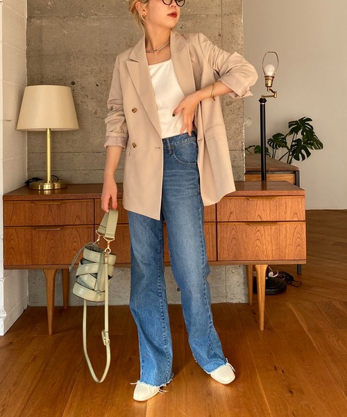 CAPRICIEUX LE'MAGE（カプリシューレマージュ）の「テーラードジャケット（テーラードジャケット・レディース・ピンク/グリーン系その他/ライトベージュ・FREE）」の10枚目の写真