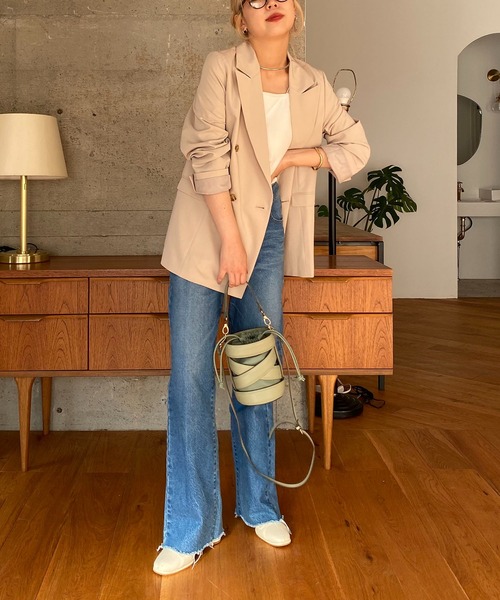 CAPRICIEUX LE'MAGE（カプリシューレマージュ）の「テーラードジャケット（テーラードジャケット・レディース・ピンク/グリーン系その他/ライトベージュ・FREE）」の11枚目の写真