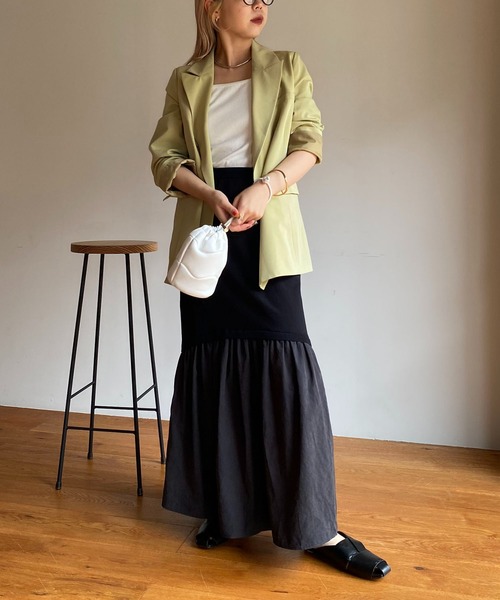 CAPRICIEUX LE'MAGE（カプリシューレマージュ）の「テーラードジャケット（テーラードジャケット・レディース・ピンク/グリーン系その他/ライトベージュ・FREE）」の16枚目の写真