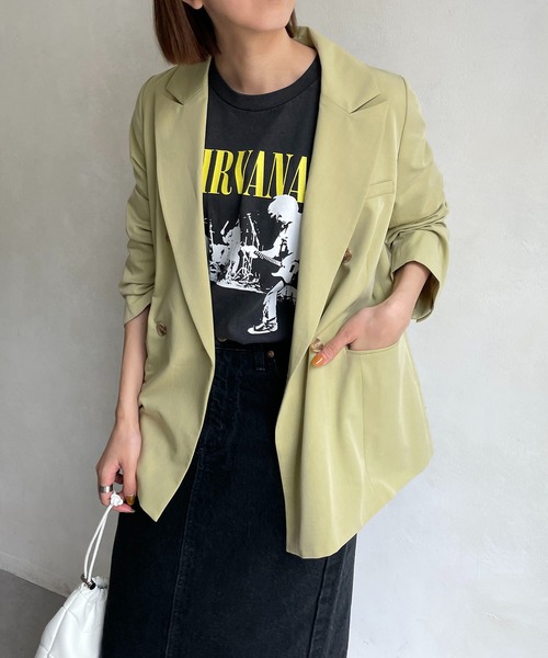 CAPRICIEUX LE'MAGE（カプリシューレマージュ）の「テーラードジャケット（テーラードジャケット・レディース・ピンク/グリーン系その他/ライトベージュ・FREE）」の20枚目の写真