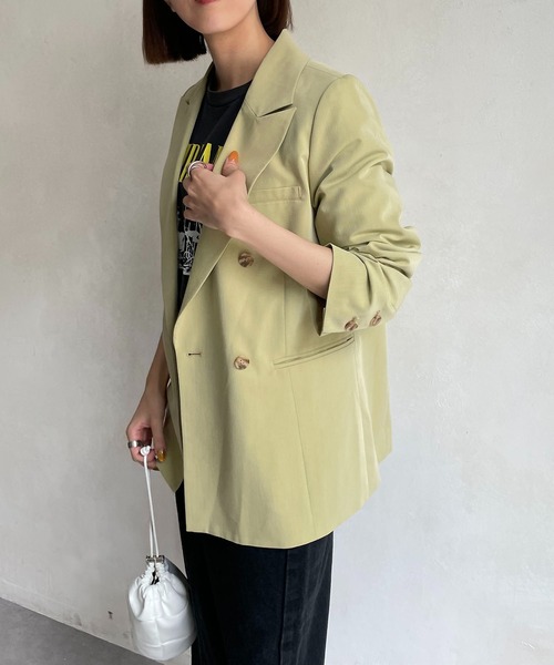 CAPRICIEUX LE'MAGE（カプリシューレマージュ）の「テーラードジャケット（テーラードジャケット・レディース・ピンク/グリーン系その他/ライトベージュ・FREE）」の21枚目の写真