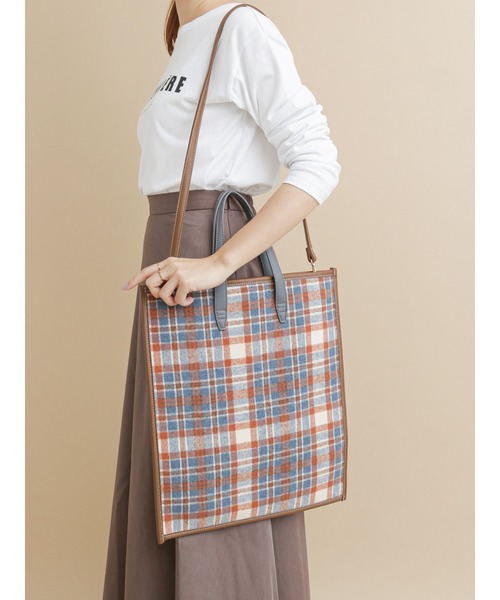 Te chichi（テチチ）の「柄アソートスクエアバック（ショルダーバッグ・レディース・ベージュ/ブラウン/グレー・ﾌﾘ-）」の3枚目の写真