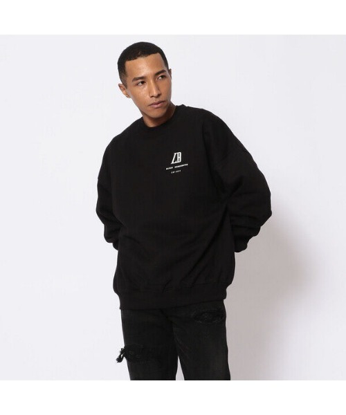 L.H.P Private Brand（エルエイチピープライベートブランド）の「LAid Back(レイドバック)LUXUARY HEAVY CREWNECK（スウェット・メンズ・グレー/ブラック・2）」の2枚目の写真