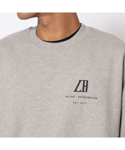 L.H.P Private Brand（エルエイチピープライベートブランド）の「LAid Back(レイドバック)LUXUARY HEAVY CREWNECK（スウェット・メンズ・グレー/ブラック・2）」の5枚目の写真