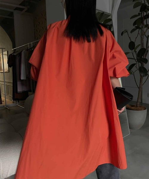 Ameri（アメリ）の「TUCK SLEEVE BACK GATHER TUNIC（シャツ/ブラウス