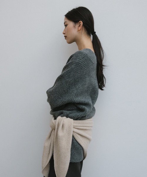 セール】片畦Vネックニットトップス（ニット/セーター）｜andme