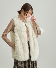 ROPE' PICNIC | フェイクファーベスト(ベスト)