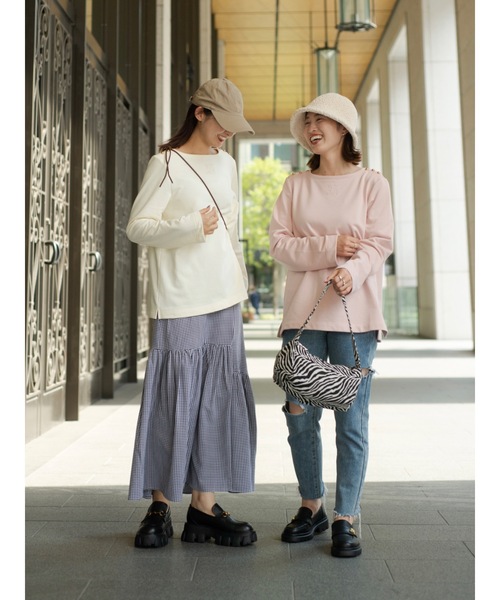 JUMELLE（ジュメロ）の「ショルダーボタンカットソー（Tシャツ/カットソー・レディース・ピンク/ベージュ・FREE）」の18枚目の写真