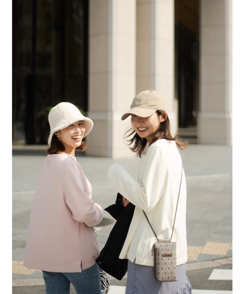 JUMELLE（ジュメロ）の「ショルダーボタンカットソー（Tシャツ/カットソー・レディース・ピンク/ベージュ・FREE）」の3枚目の写真