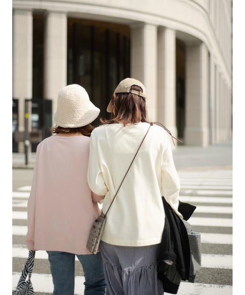 JUMELLE（ジュメロ）の「ショルダーボタンカットソー（Tシャツ/カットソー・レディース・ピンク/ベージュ・FREE）」の10枚目の写真