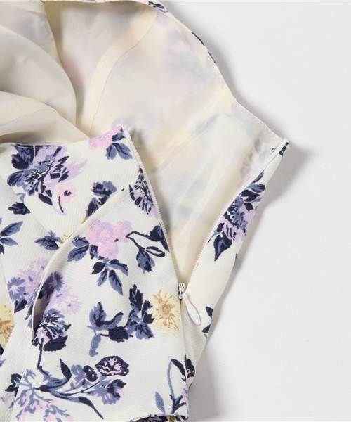 one after another NICE CLAUP（ワンアフターアナザーナイスクラップ）の「【ナイスクラップ】スウィートフラワープリントワンピース（ワンピース・レディース・アイボリー/ミント/ネイビー・FREE）」の11枚目の写真