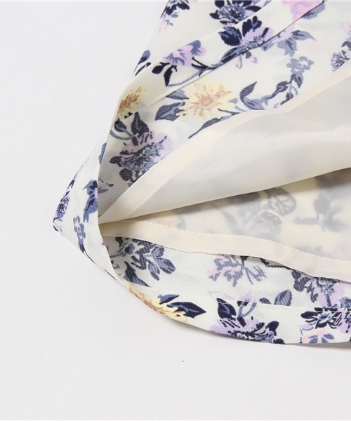 one after another NICE CLAUP（ワンアフターアナザーナイスクラップ）の「【ナイスクラップ】スウィートフラワープリントワンピース（ワンピース・レディース・アイボリー/ミント/ネイビー・FREE）」の12枚目の写真