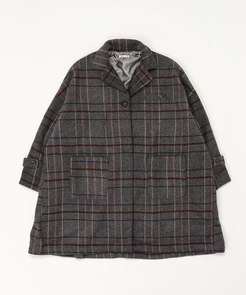 sandy（サンディー）の「【sandy】テーラーカラーワイドコート（その他アウター・レディース・ネイビー/ブラウン/グレー/チャコールグレー・FREE）」の3枚目の写真