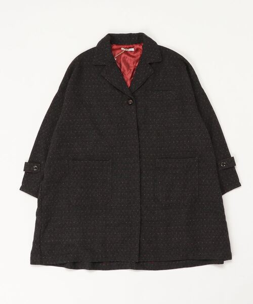 sandy（サンディー）の「【sandy】テーラーカラーワイドコート（その他アウター・レディース・ネイビー/ブラウン/グレー/チャコールグレー・FREE）」の2枚目の写真