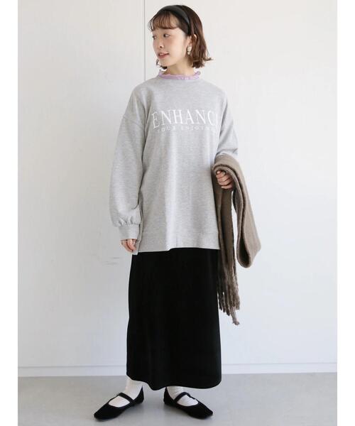 ehka sopo（エヘカソポ）の「◎ベロアタイトスカート（スカート・レディース・ベージュ/ブラウン/ブラック・ﾌﾘ-）」の21枚目の写真