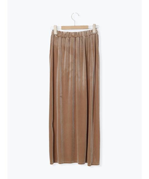 ehka sopo（エヘカソポ）の「◎ベロアタイトスカート（スカート・レディース・ベージュ/ブラウン/ブラック・ﾌﾘ-）」の14枚目の写真