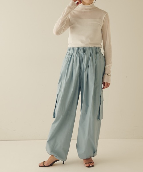 COLLAGE GALLARDAGALANTE（コラージュガリャルダガランテ）の「ナイロンカーゴパンツ（カーゴパンツ・レディース・ブルー/ブラック/ホワイト・FREE）」の22枚目の写真