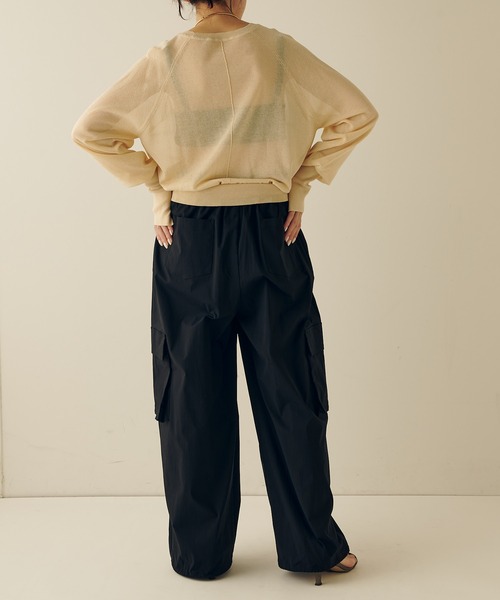 COLLAGE GALLARDAGALANTE（コラージュガリャルダガランテ）の「ナイロンカーゴパンツ（カーゴパンツ・レディース・ブルー/ブラック/ホワイト・FREE）」の15枚目の写真