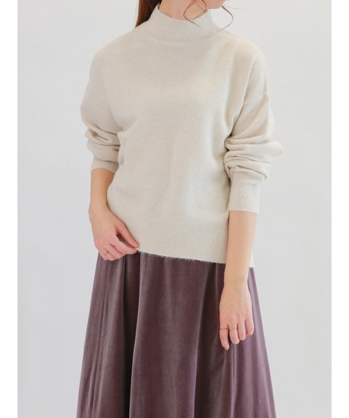 Te chichi（テチチ）の「ハイネックラメニット（ニット/セーター・レディース・ラベンダー/オフホワイト/グレー・ﾌﾘ-）」の9枚目の写真