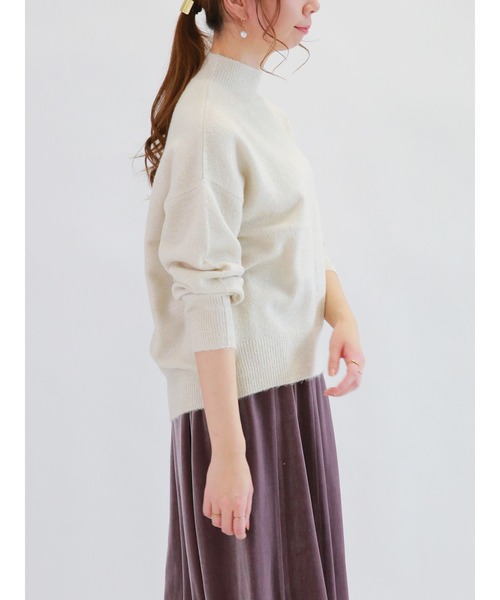 Te chichi（テチチ）の「ハイネックラメニット（ニット/セーター・レディース・ラベンダー/オフホワイト/グレー・ﾌﾘ-）」の10枚目の写真