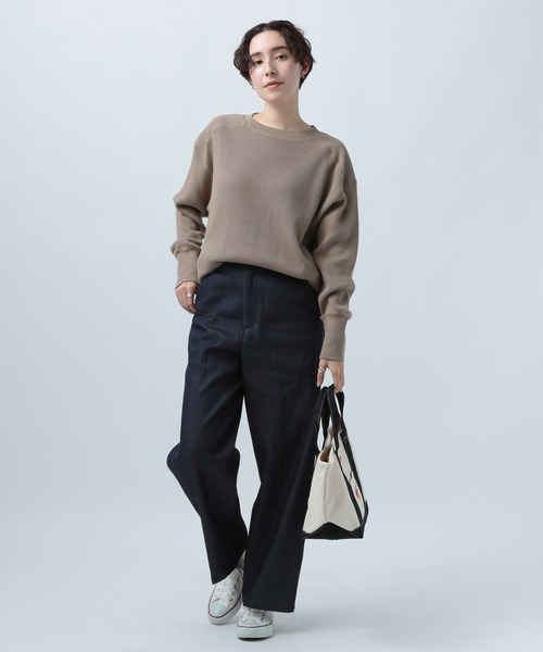 BAYFLOW（ベイフロー）の「スラックスジーンズ23SS（デニムパンツ・レディース・インディゴブルー/ブラック・SMALL/MEDIUM/LARGE）」の16枚目の写真