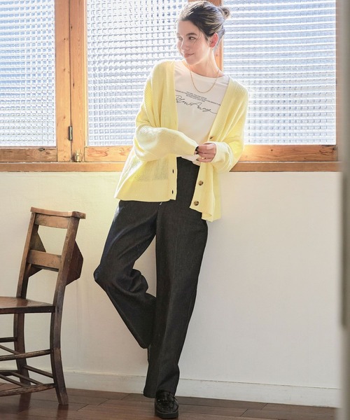 BAYFLOW（ベイフロー）の「スラックスジーンズ23SS（デニムパンツ・レディース・インディゴブルー/ブラック・SMALL/MEDIUM/LARGE）」の22枚目の写真