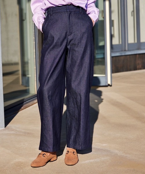 BAYFLOW（ベイフロー）の「スラックスジーンズ23SS（デニムパンツ・レディース・インディゴブルー/ブラック・SMALL/MEDIUM/LARGE）」の20枚目の写真