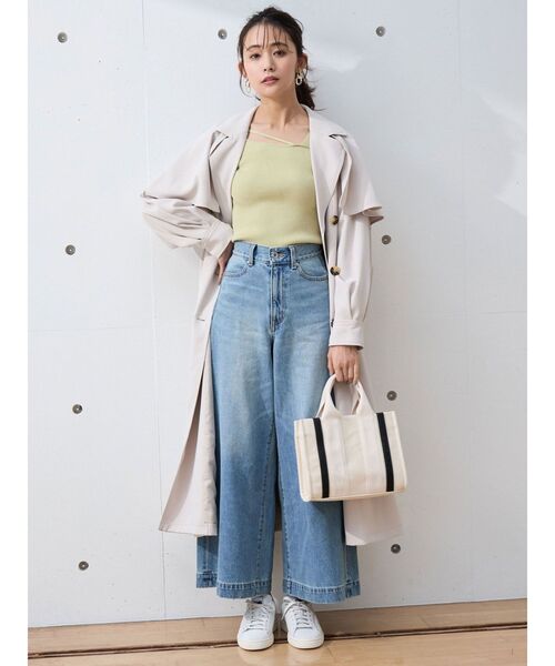 MERCURYDUO（マーキュリーデュオ）の「2WAYアシメネックテープリブニット（ニット/セーター・レディース・レッド/オフホワイト/ブラック/ライム・FREE）」の8枚目の写真