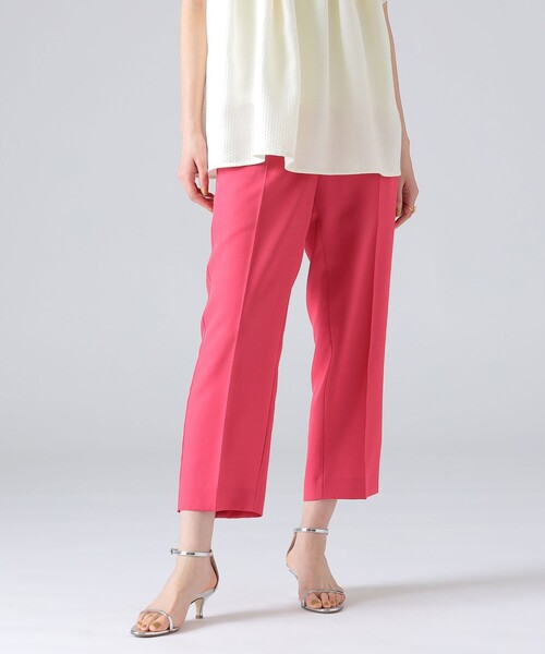 EFFE BEAMS(エッフェビームス)の「EFFE BEAMS / ドライツイル ゴムパンツ(スラックス・レディース・ピンク/ネイビー・36/38)」の2枚目の写真