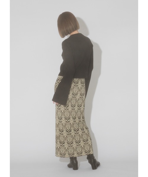 Adoon plain（アドーンプレーン）の「【2way】ジャガードナロースカート（スカート・レディース・ブラック/グレイッシュベージュ/ブルー・LARGE/MEDIUM）」の16枚目の写真