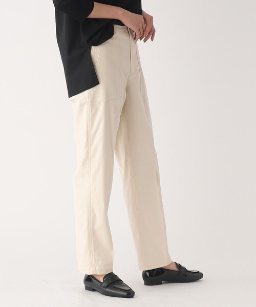 OPAQUE.CLIP（オペークドットクリップ）の「◆オーガニックコットン混ベイカーパンツ（その他パンツ・レディース・カーキ/オフホワイト/ブラック・40/36/38/34/42）」の14枚目の写真