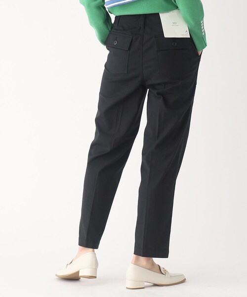 OPAQUE.CLIP（オペークドットクリップ）の「◆オーガニックコットン混ベイカーパンツ（その他パンツ・レディース・カーキ/オフホワイト/ブラック・40/36/38/34/42）」の8枚目の写真