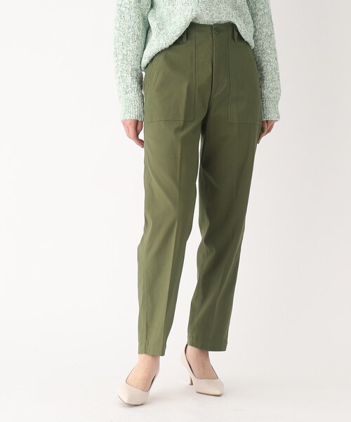 OPAQUE.CLIP（オペークドットクリップ）の「◆オーガニックコットン混ベイカーパンツ（その他パンツ・レディース・カーキ/オフホワイト/ブラック・40/36/38/34/42）」の12枚目の写真