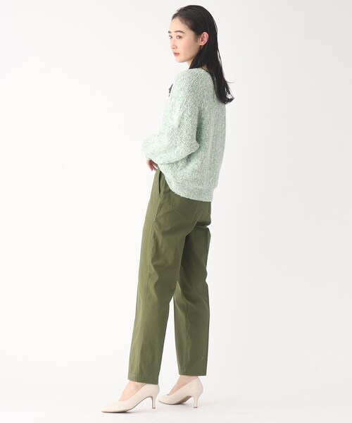 OPAQUE.CLIP（オペークドットクリップ）の「◆オーガニックコットン混ベイカーパンツ（その他パンツ・レディース・カーキ/オフホワイト/ブラック・40/36/38/34/42）」の22枚目の写真