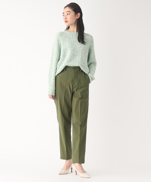 OPAQUE.CLIP（オペークドットクリップ）の「◆オーガニックコットン混ベイカーパンツ（その他パンツ・レディース・カーキ/オフホワイト/ブラック・40/36/38/34/42）」の19枚目の写真