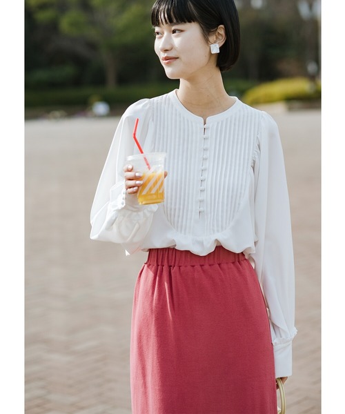 haco!（ハコ）の「好きをとめないくるみボタンブラウス（シャツ