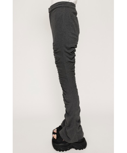 SLY（スライ）の「GATHER HEM FLARE PT ギャザー ヘム フレアパンツ（スラックス・レディース・ブラック/杢グレー/アイボリー・FREE）」の17枚目の写真