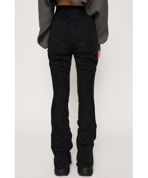 SLY（スライ）の「GATHER HEM FLARE PT ギャザー ヘム フレアパンツ（スラックス・レディース・ブラック/杢グレー/アイボリー・FREE）」の13枚目の写真