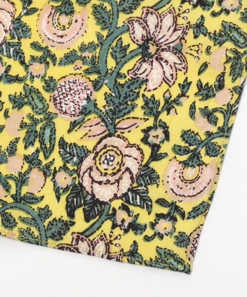 BAYFLOW（ベイフロー）の「[お弁当包みにも!]BFフラワー柄ハンカチ50×50cm（ハンカチ/ハンドタオル・レディース・イエロー/ブルー/ピンク/グレー/ラベンダー/オレンジ/ライトブルー/グリーン・0）」の15枚目の写真
