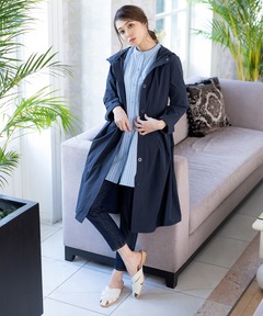 セール】【ATON / エイトン】TRAVEL NYLON PACKABLE COAT（ステン