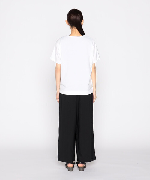 COMME CA ISM（コムサイズム）の「和柄プリント Ｔシャツ（Tシャツ/カットソー・レディース・グリーン/ホワイト/ブラック/ブルー・MEDIUM/LARGE）」の7枚目の写真